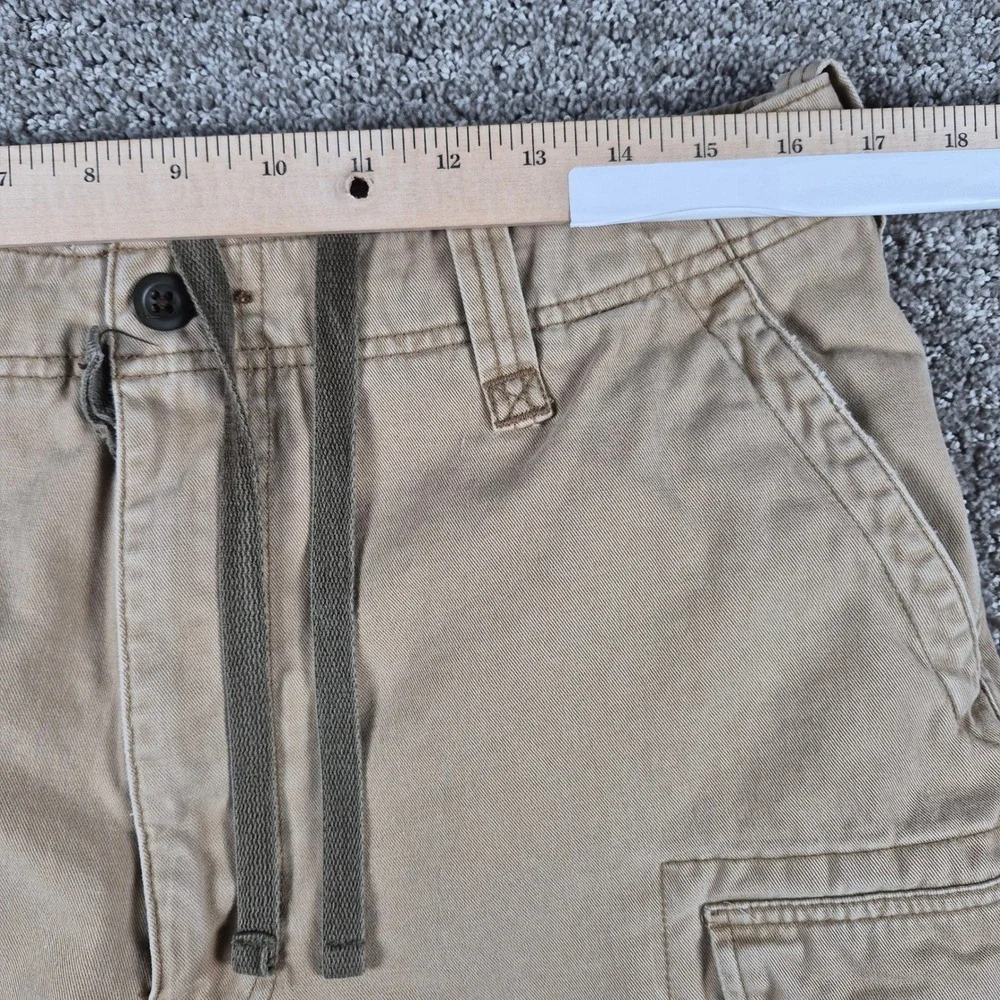Vintage Abercrombie & Fitch Cargo Shorts Mens 33 Tan T-2083 Paratrooper Y2k 00s